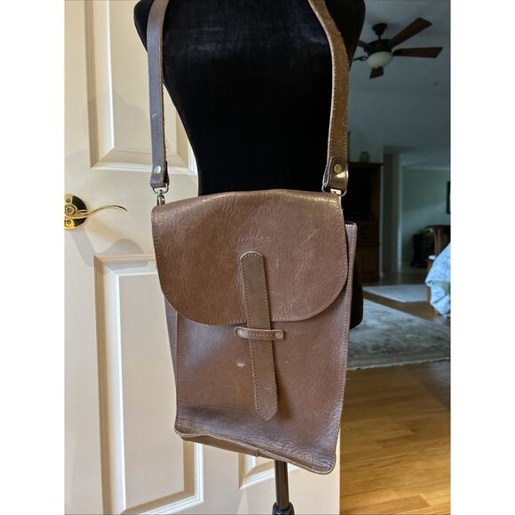 Balibetov Matera Bag Brown Leather Handcrafted Argentina strap Yurba Large - Picture 14 of 16